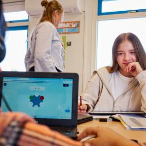 De tiener, werk in uitvoering